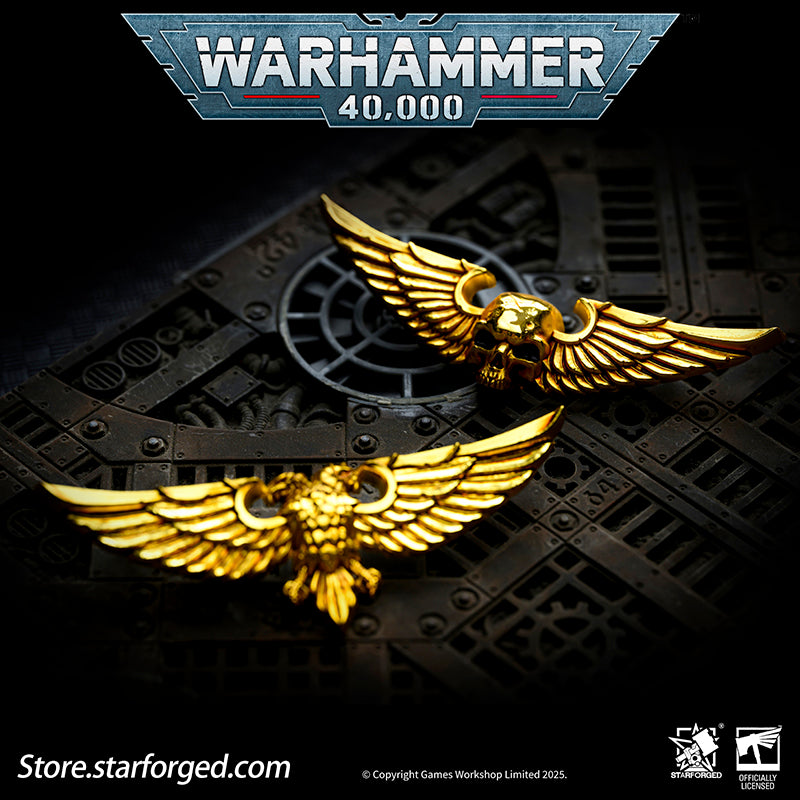 In the war-torn galaxy, the Aquila and the Imperial Skull are symbols every citizen of the Imperium knows well.
It is said that the twin heads of the Aquila represent Terra and Mars, while one eye gazes into the future and the other looks upon the past. The Imperium wages an eternal war for survival across the stars, and for humanity, the Aquila stands as the last beacon of hope in the darkness. The rule of Terra is not kind, and the Imperial regime is far from benevolent—yet only beneath the golden wings